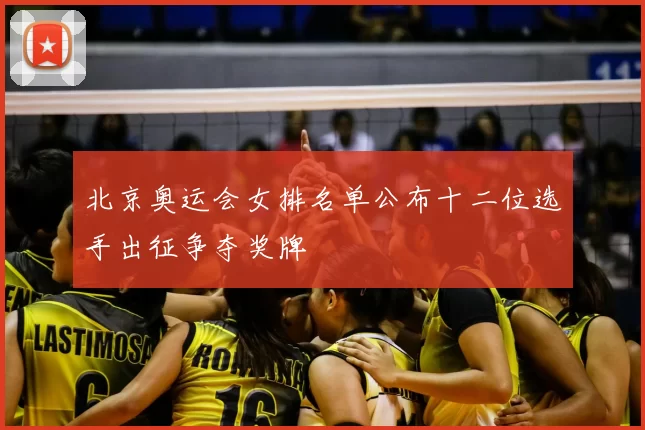 北京奥运会女排名单公布十二位选手出征争夺奖牌
